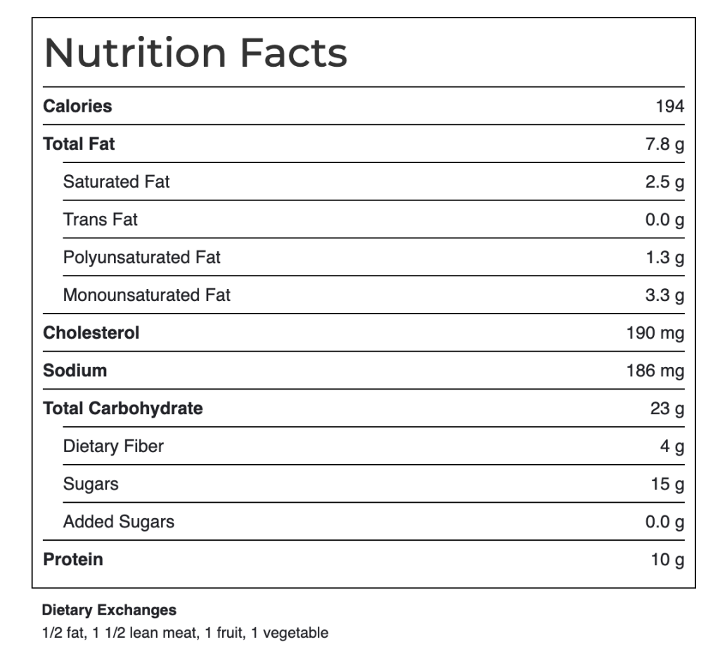 Frittata and Fruit Salad