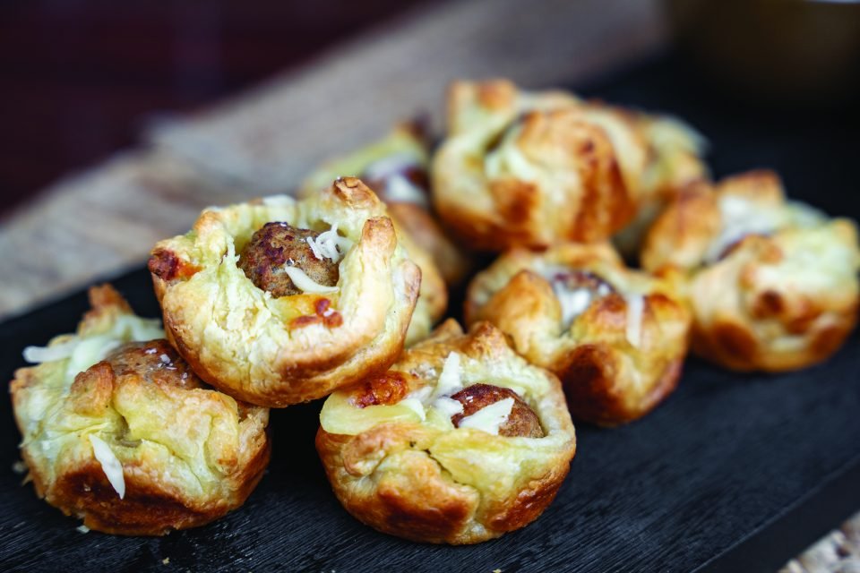 Cheesy Meatball Bombs