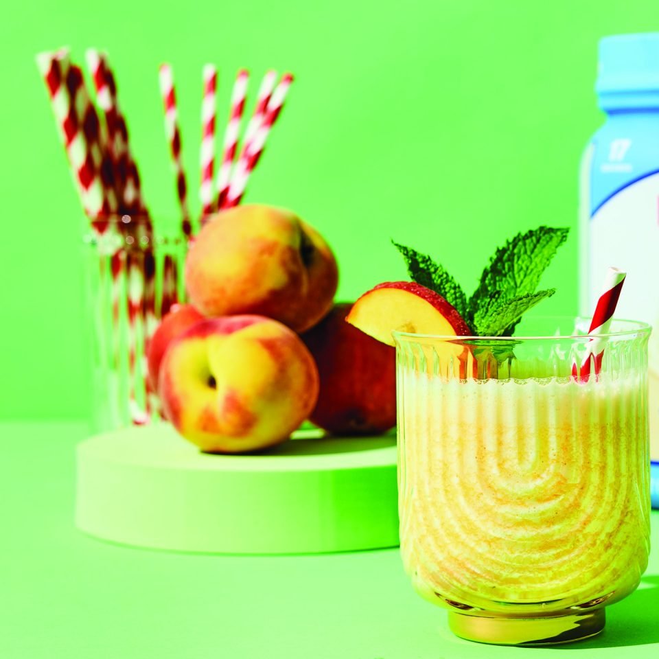 Peach Lemonade with Protein Boost