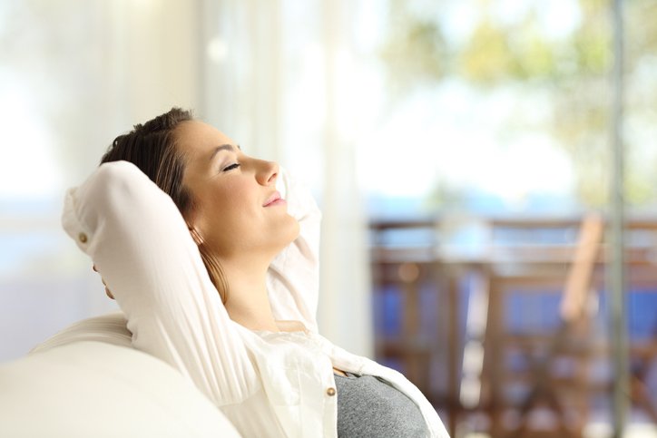 woman relaxing